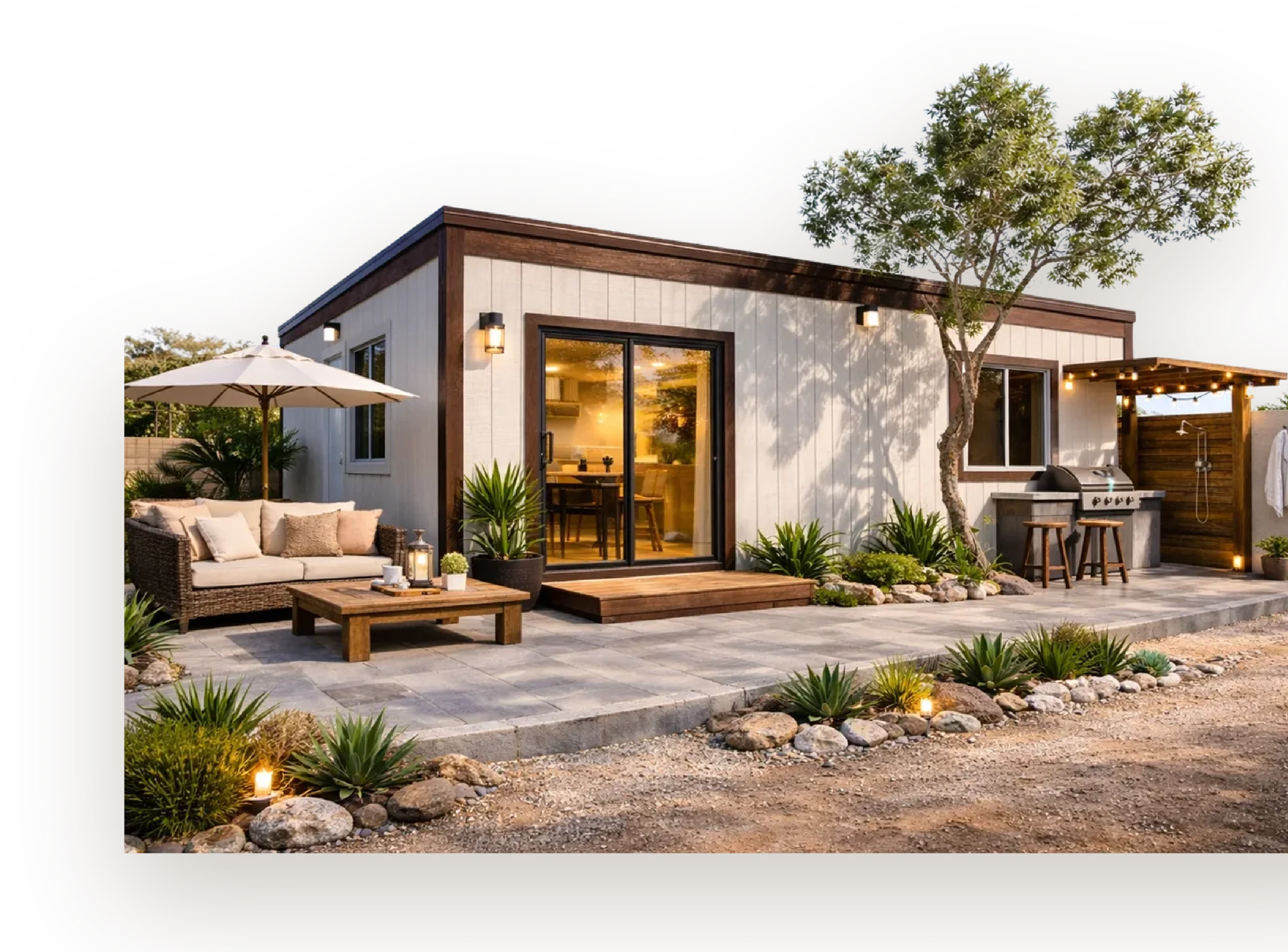 Steel Frame Arena Model home in Baja California Sur (illustrative image)
